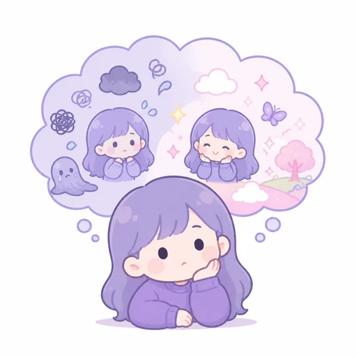 상상과 현실이 쉽게 섞인다