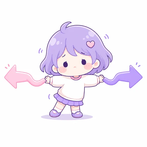 혼란형 애착 일러스트